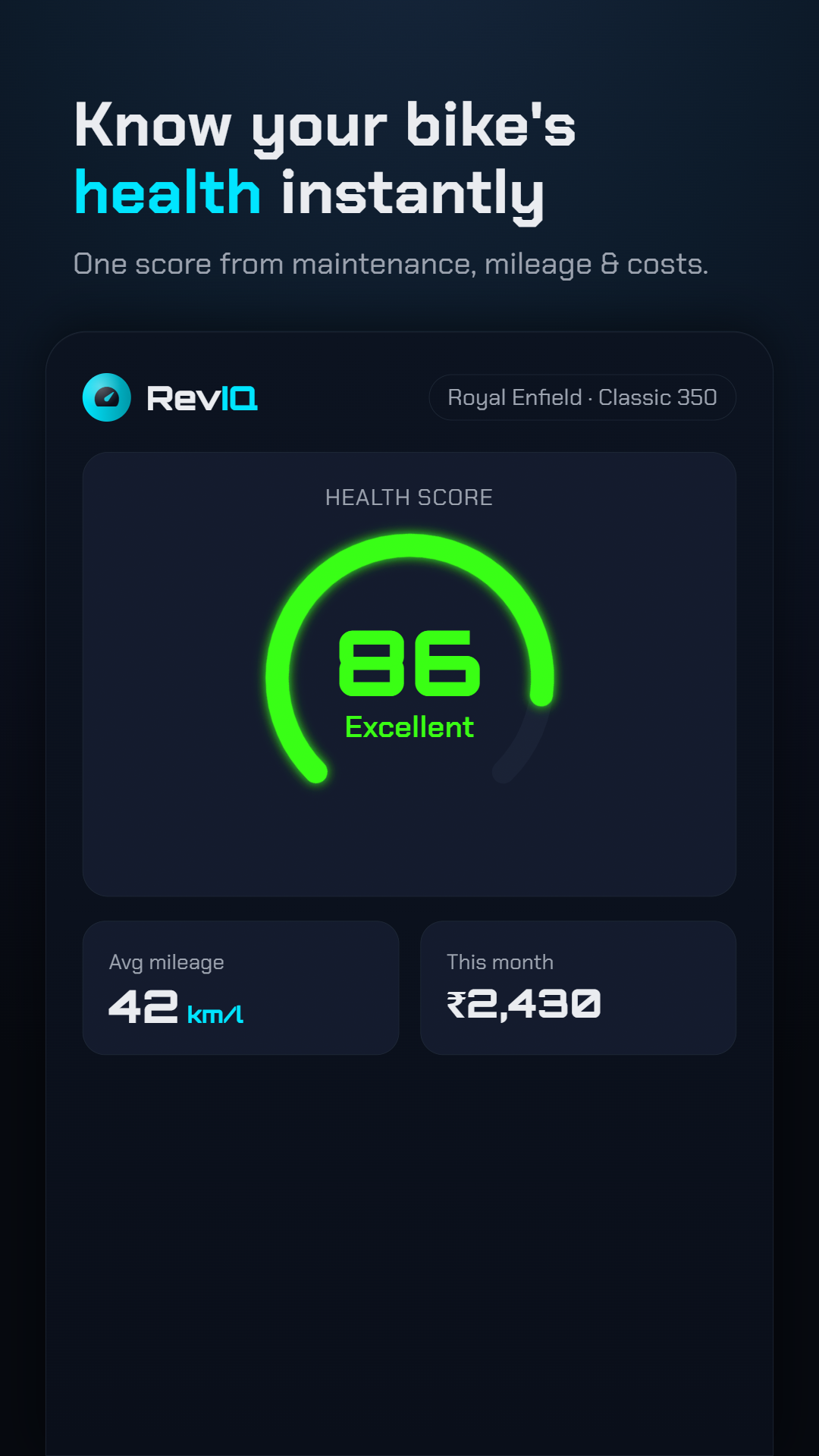 RevIQ dashboard screenshot
